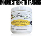 Sufficient-C 4.000 mg Vitamina C de alta dosis, mezcla para bebida de limón y melocotón 250 g