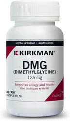 Kirkman DMG (Dimetilglicina), 125 mg, 100 Cápsulas
