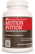 Remedy's Nutrition Motion Potion – 60 Cápsulas Veganas de 1000 mg – Suplemento Herbal – Suministro para 2 Meses