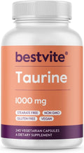 BESTVITE Taurina 1000mg (240 Cápsulas Vegetarianas)