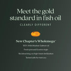 New Chapter Wholemega for Moms - Wild Salmon Oil with Omega-3 and DHA - 90 Capsules