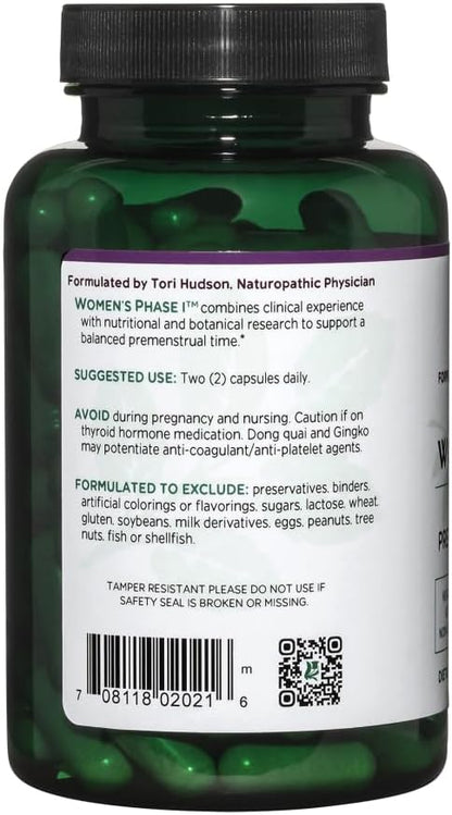 Vitanica Women's Phase I - Apoyo Premenstrual, 120 Cápsulas Veganas – Image 3