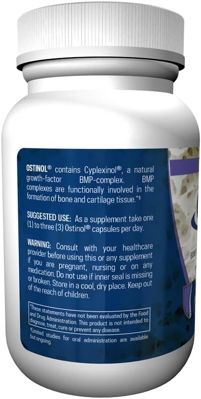 Ostinol Standard 350mg, 30 cápsulas - Suplemento para huesos y articulaciones