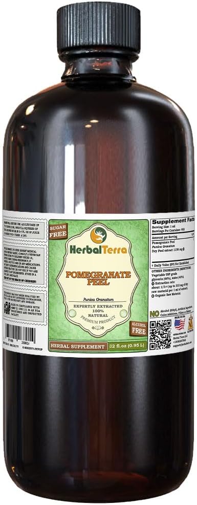 Extracto Líquido de Cáscara de Granada (Punica Granatum) - HerbalTerra 118 ml