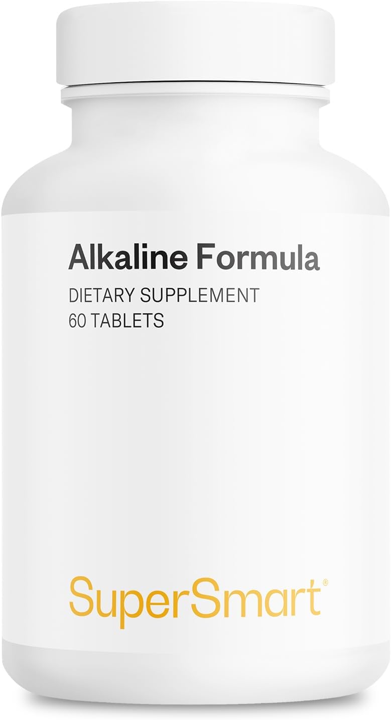 Supersmart Alkaline Formula - Fórmula Avanzada con Fosfato de Potasio, Calcio y Citrato de Magnesio - Equilibrio del pH - 60 Comprimidos