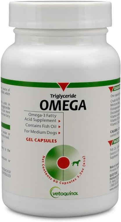 Vetoquinol Triglyceride Omega - Aceite de Pescado para Perros y Gatos - 250 Cápsulas – Image 9