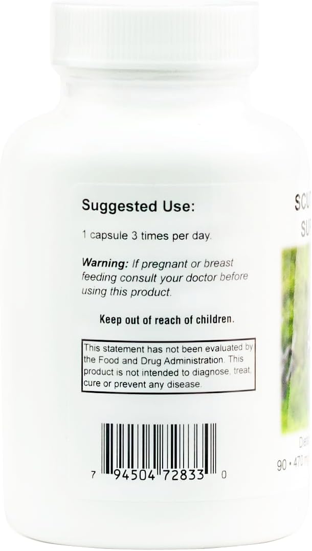 Supreme Nutrition Scutellaria Supreme, 90 Cápsulas Vegetales de Raíz de Escutelaria China Pura