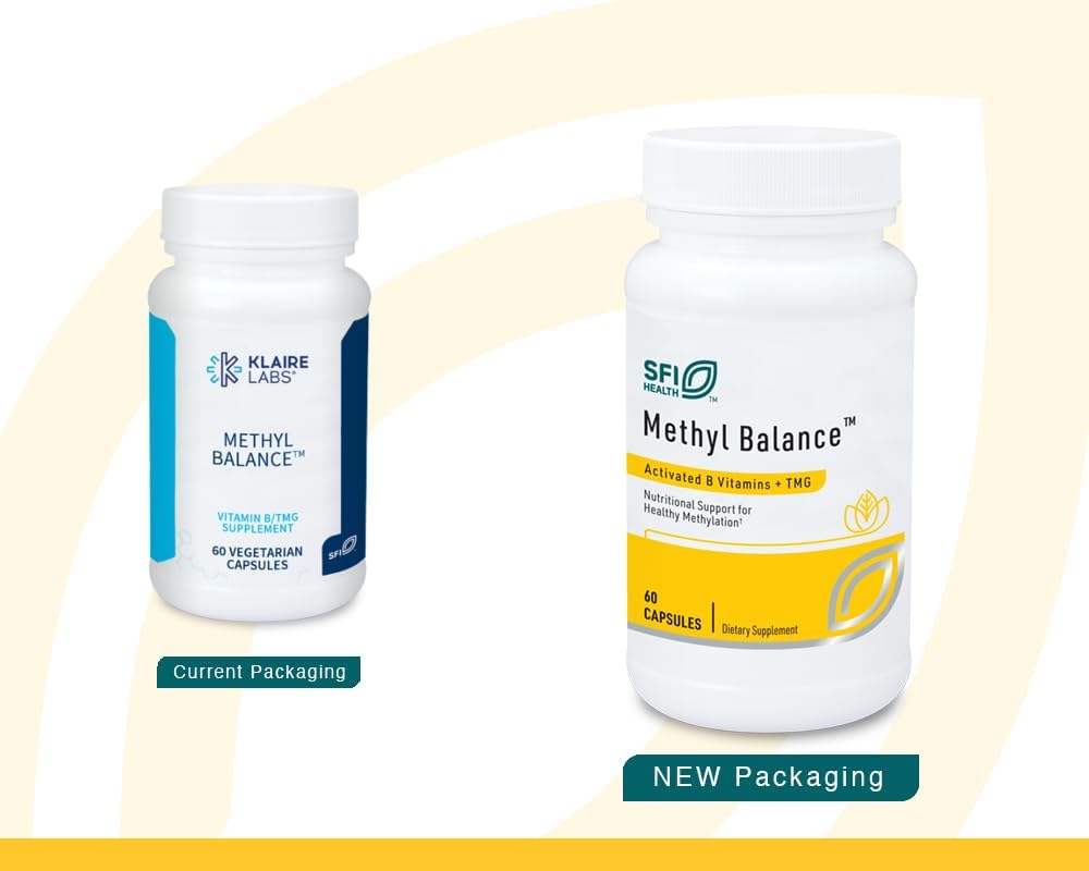 Methyl Balance - Complejo de Vitamina B Activada con Betaína, 60 Cápsulas