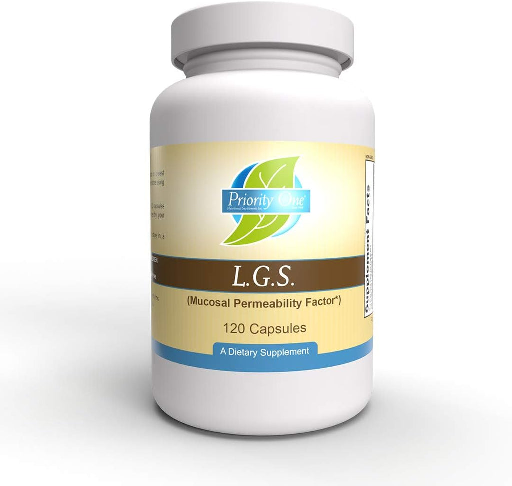 Priority One Vitamins L.G.S. 120 Cápsulas - Permeabilidad Mucosal Saludable.* Soporte Gastrointestinal.*