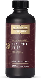 Quicksilver Scientific Longevity Elite — Tónico liposomal de adaptógenos y pregnenolona (100 ml)