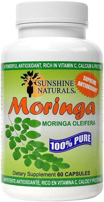 Sunshine Naturals Moringa Oleifera 800mg – 120 Cápsulas