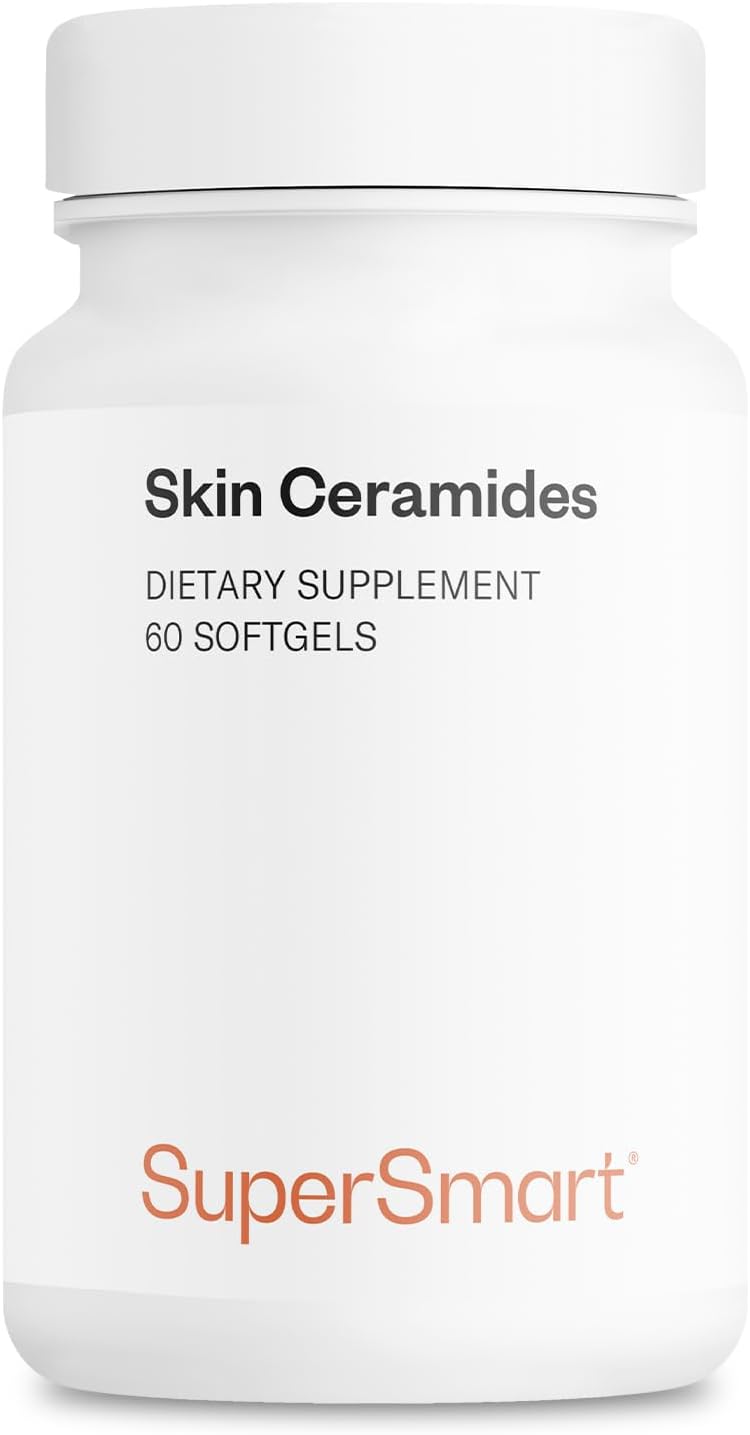 SuperSmart Skin Ceramides - Ceramidas de trigo y zinc | 60 cápsulas