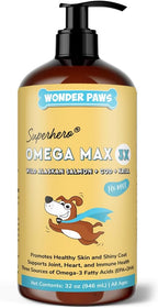 Wonder Paws Aceite de Pescado para Perros - Omega 3 de Salmón, Bacalao y Krill - 473 ml