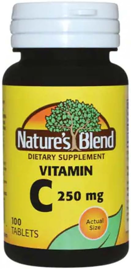 Vitamina C 250 mg, 100 Comprimidos - Nature's Blend