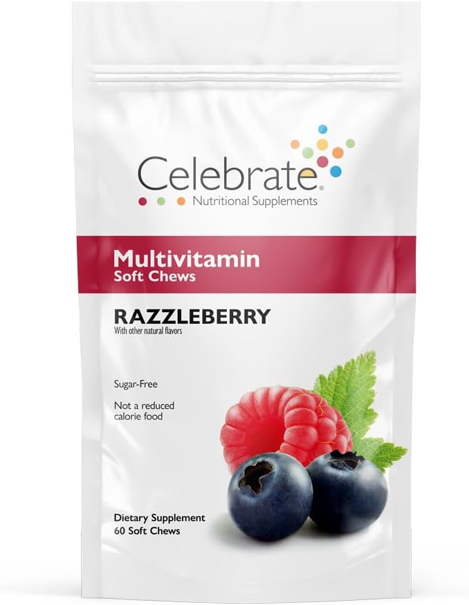 Celebrate Vitamins Multivitamínico Bariátrico en Pastillas Blandas, Berry, 180 uds