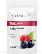 Celebrate Vitamins Multivitamínico Bariátrico en Pastillas Blandas - Vitaminas y Minerales Esenciales - Sin Azúcar, Sin Gluten - Suplemento para Bypass Gástrico y Manga Gástrica - Sabor a Bayas (60 unidades)
