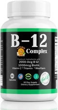THIS LITTLE HOUSE OF MINE B-12 Vitamin Complex, 2000mcg B-12 con Vitamina C