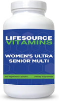 LifeSource Vitamins Multivitamínico Senior para Mujeres – Para Mujeres Mayores de 50 Años, 180 Cápsulas (60 Días)