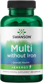 Swanson Active One Multivitamínico Sin Hierro, 90 Cápsulas