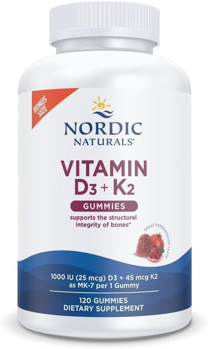 Nordic Naturals Gomitas de Vitamina D3 + K2, Sabor a Granada - 60 Gomitas - 1000 UI D3 + 45 mcg K2 – Image 5