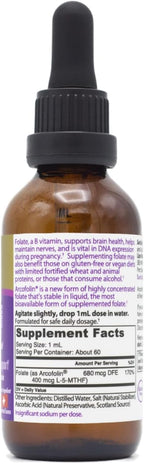 SunUp Metilfolato Líquido | Origen Suizo | Fórmula Natural | Apoyo Prenatal y Salud Cerebral