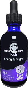 Cedar Bear Brainy & Bright para Niños - Apoya la Concentración, Memoria y Enfoque Mental 60ml