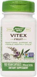 Nature's Way Vitex Fruit, 100 Cápsulas Vegetales