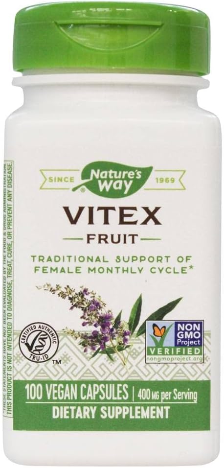 Nature's Way Vitex Fruit, 100 Cápsulas Vegetales