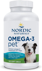 Nordic Naturals Omega-3 Pet, 120 Cápsulas Blandas - Aceite de Pescado para Perros con EPA y DHA