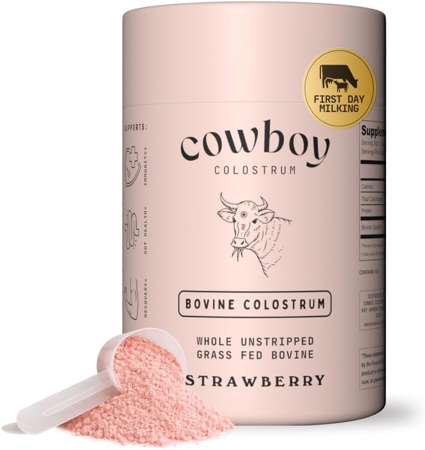 Cowboy - Calostro Bovino Entero de Primera Ordeña - Vainilla (40 porciones)