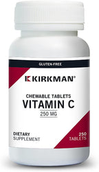 Kirkman Labs Vitamina C 250 mg Chewable Tablets with Stevia - 250 count
