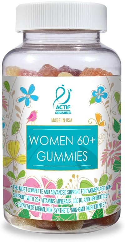 ACTIF Women Age 60+ Gummies Multivitamínico con Probióticos - 90 Gominolas