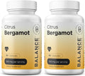 Citrus Bergamot 500mg, 60 Cápsulas Veganas - Suplemento Avanzado de Bergamota para el Metabolismo