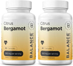 Citrus Bergamot 500mg, 60 Cápsulas Veganas - Suplemento Avanzado de Bergamota para el Metabolismo