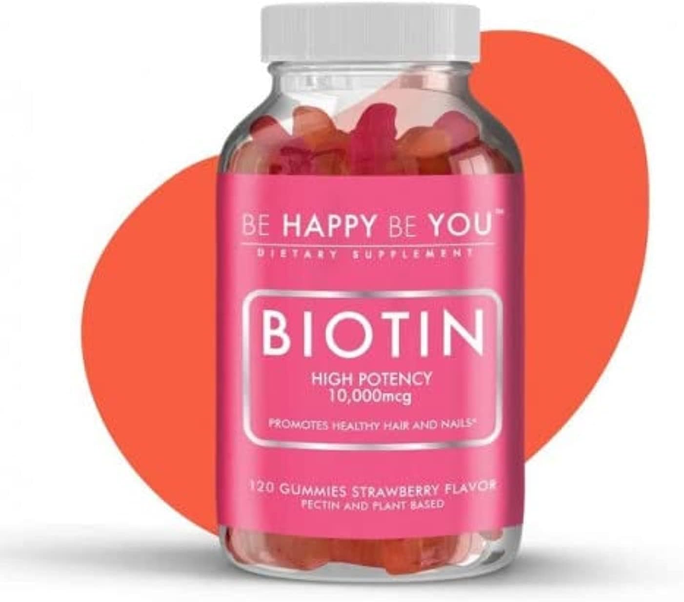Biotina, Be Happy Be You, 120 cápsulas