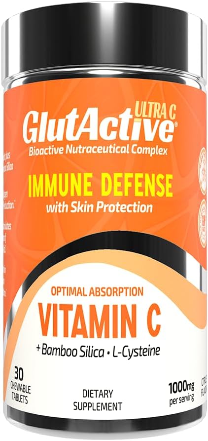 GlutActive Ultra Vitamina C 1.000 mg - 60 Comprimidos Masticables