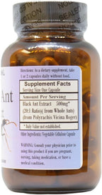 Barlowe's Herbal Elixirs Extracto de Hormiga de Montaña | 20:1 | 500 mg | 60 Cápsulas Veganas
