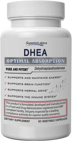 Superior Labs DHEA 100 mg - 60 Cápsulas Vegetales - Sin OGM