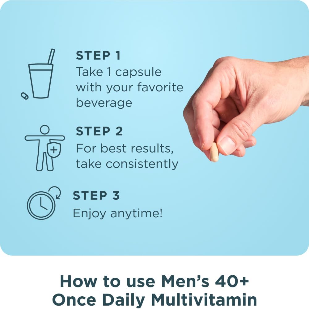 Ancient Nutrition Multivitamínico para Hombres 40+ – 30 Cápsulas