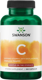Swanson Vitamina C Tamponada con Bioflavonoides, 500 mg, 100 Cápsulas