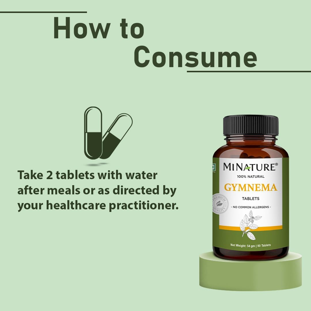 Gymnema Tablets – 90 Comprimidos, 1000 mg | Gurmar | Gymnema Sylvestre | Vegano