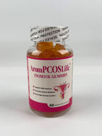 AromPCOSLife Gominolas de Inositol para Mujer, 60 Gomitas, Myo-Inositol con Folato y Vitaminas B6 y B12, Sabor Naranja
