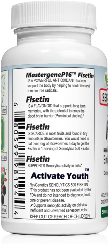 SENOLYTICS 500: Fisetin 500 mg