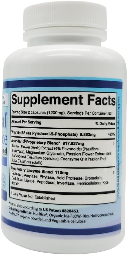 NEURAL BALANCE Anandanol con Mezcla de Enzimas Digestivas (Cápsulas, Pack de 2)