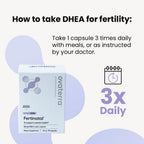 Fertinatal DHEA Micronizado 25mg para Mujer - Suplemento de Fertilidad Natural - 90 Cápsulas