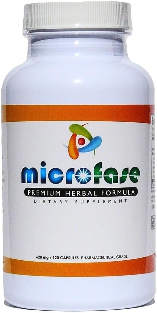 Microfase Fórmula Herbal Premium - Limpieza Intestinal para Humanos y Mascotas - 120 Cápsulas