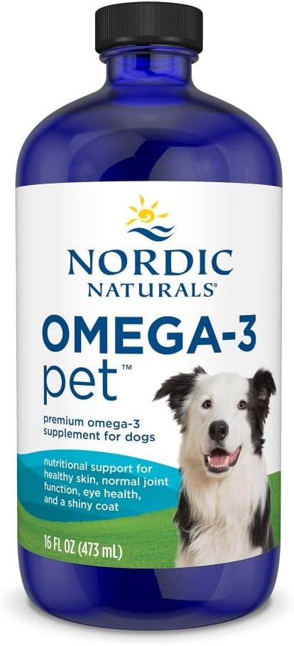 Nordic Naturals Omega-3 Pet, sin sabor - 2 oz (60 ml) - 294 mg Omega-3 por mL - Aceite de pescado para perros pequeños y gatos con EPA y DHA