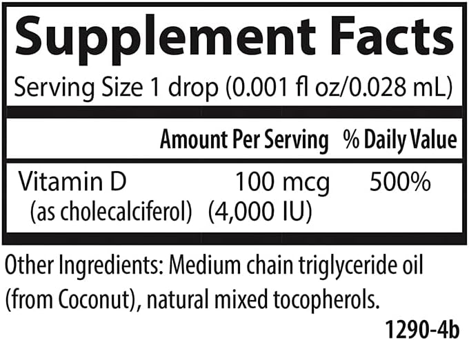 Carlson Super Daily D3 4,000 UI (100 mcg), 365 Drops, Unflavored