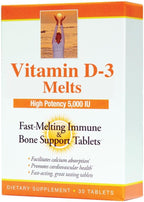 Dr. Newton's Naturals Vitamina D3 5000 UI - Comprimidos de Fusión Rápida - 30 Comprimidos