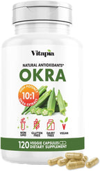 Vitapia Extracto de Okra 10:1 - 120 Cápsulas Veganas - Salud Cardíaca y Digestión